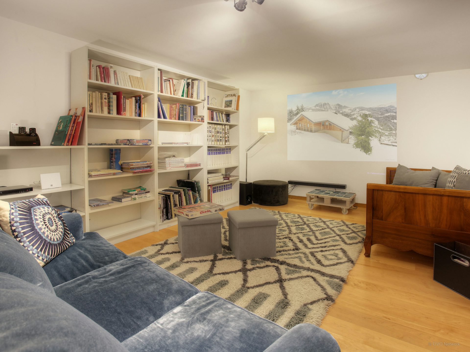 Le home cinéma familial dans le Chalet Batieu