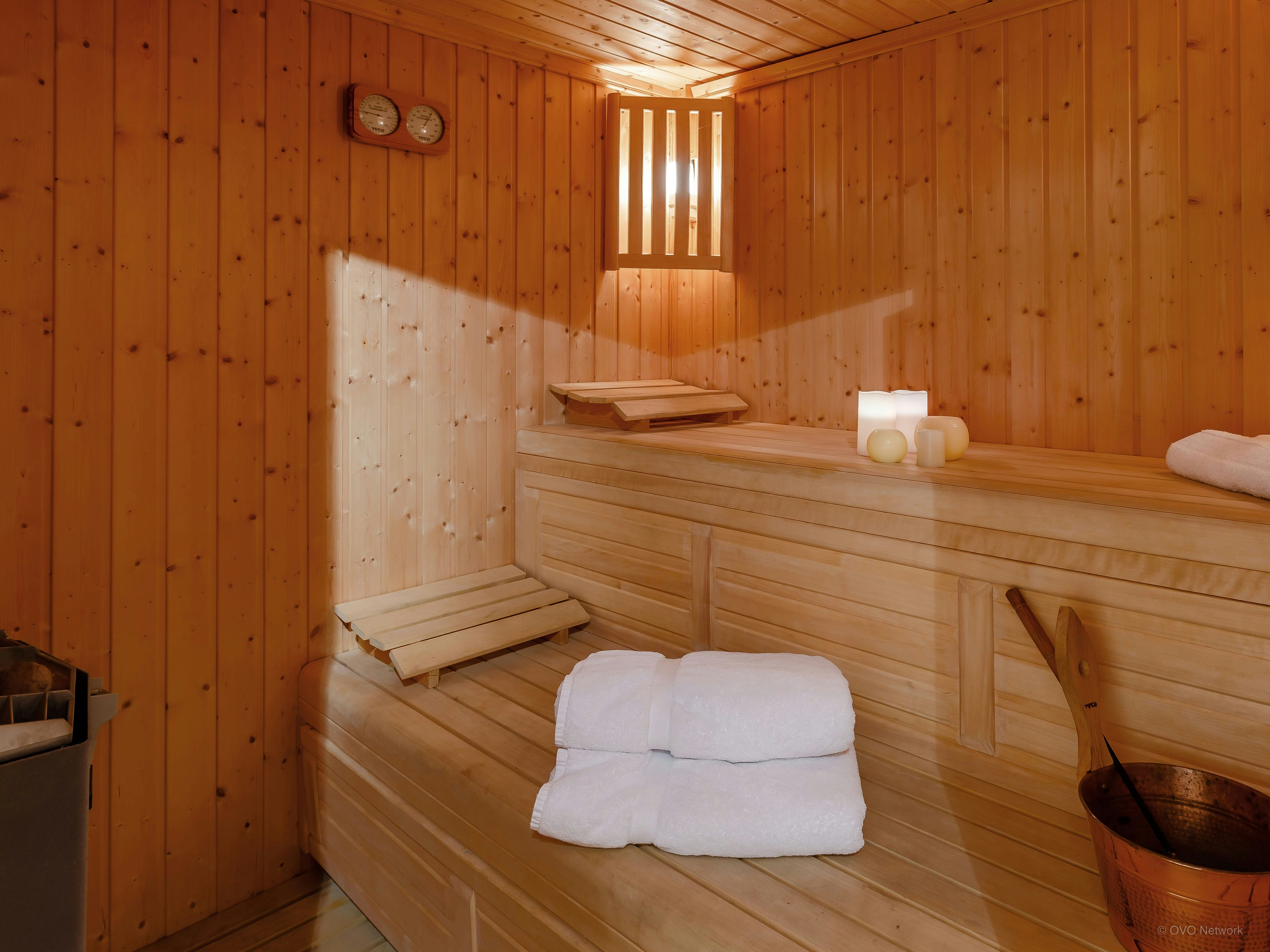 Le sauna du Chalet Gueret.