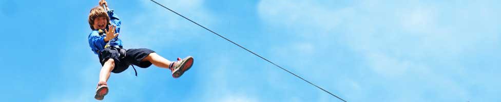 Zip wires and lots of kids activities for the best family holidays in the French Alps