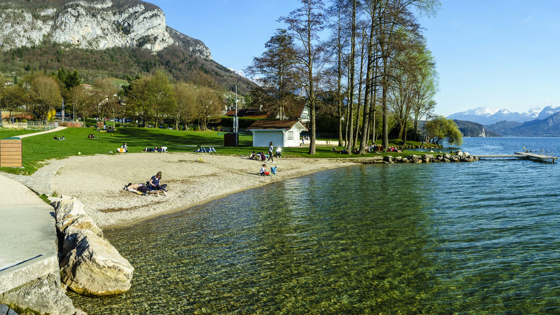 Plage de la Brune, Veyrier du Lac - lac d'Annecy
