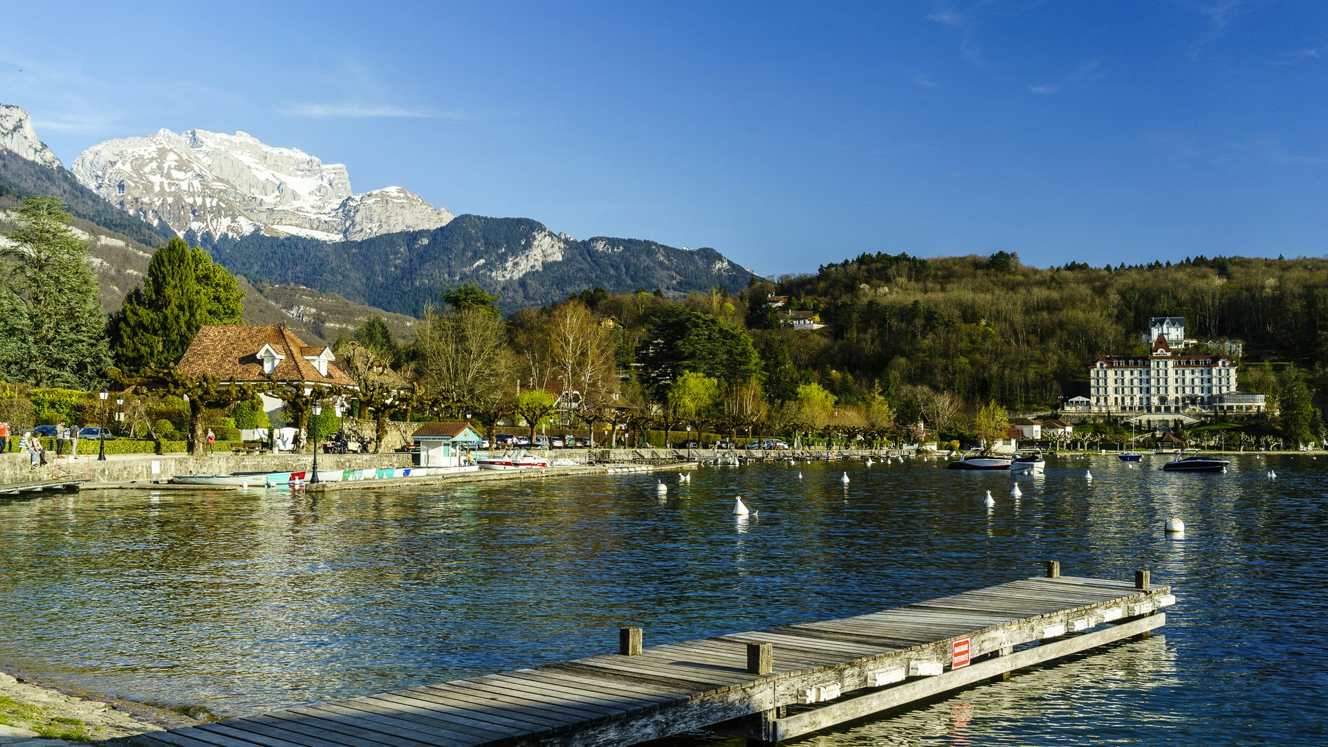 Plage municipale, Menthon-St-Bernard - lac d'Annecy