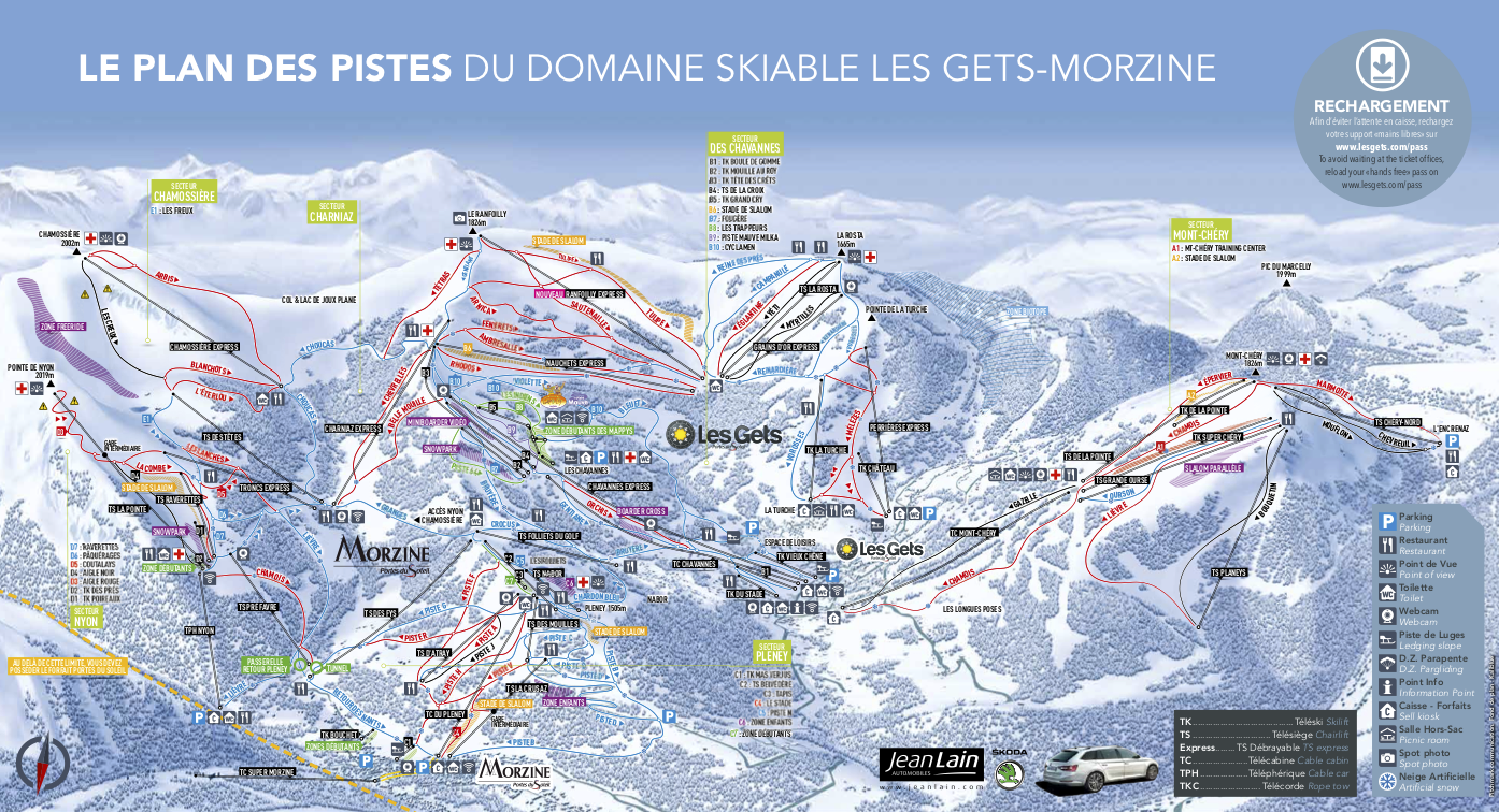 Morzine plan des pistes